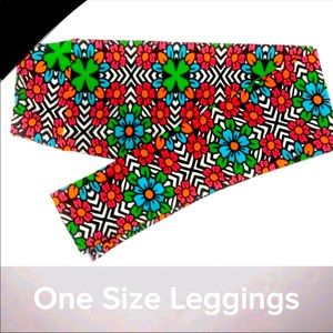 LULAROE PSYCHEDELIC FLOWER CHILD LEGGINGS